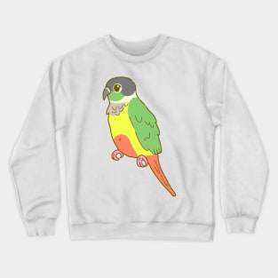 Yellow Sided Green Cheek Conure Crewneck Sweatshirt